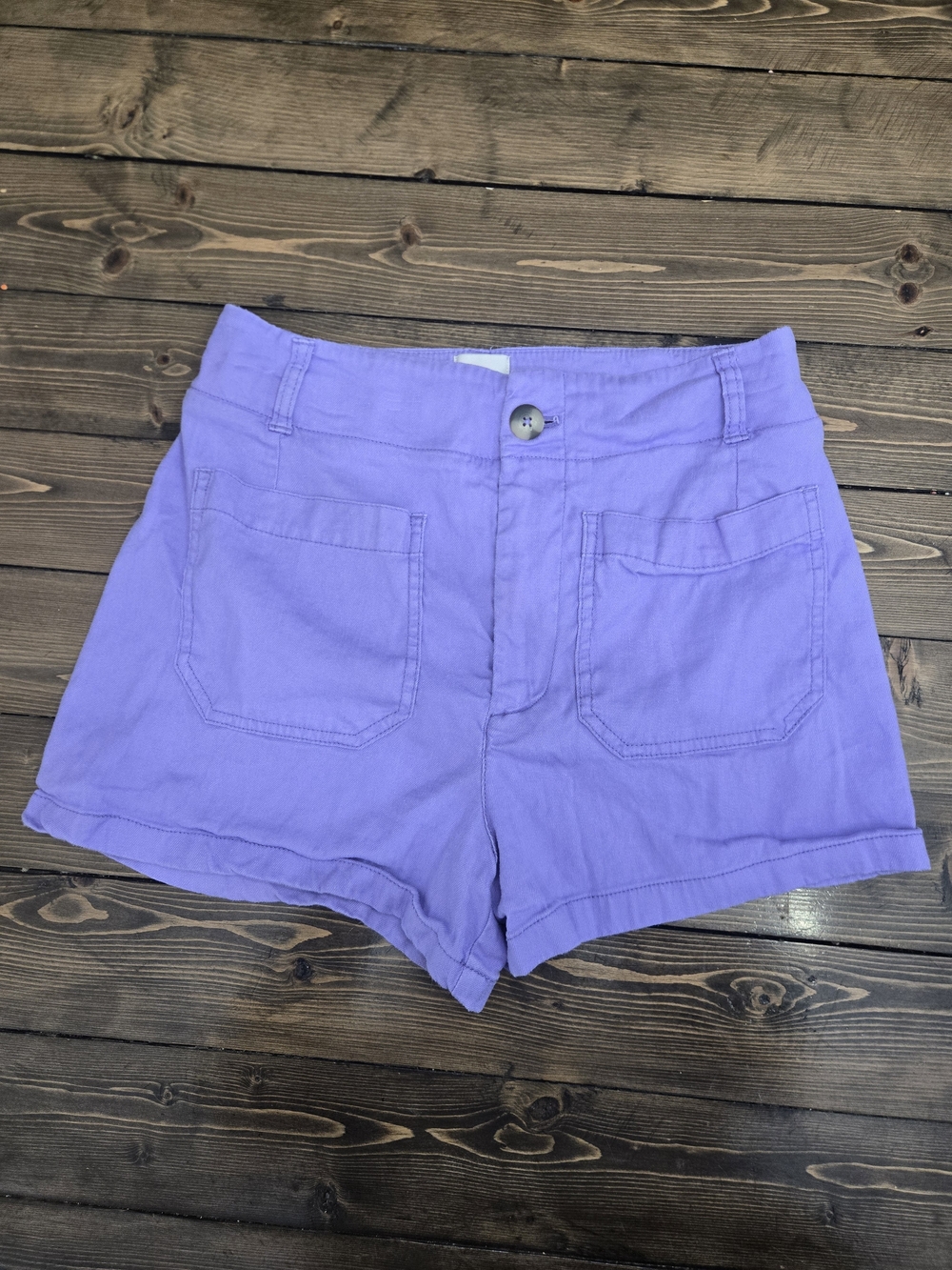 Womens Maeve High-Rise Lavender "The Colette Short" Shorts Size 28
